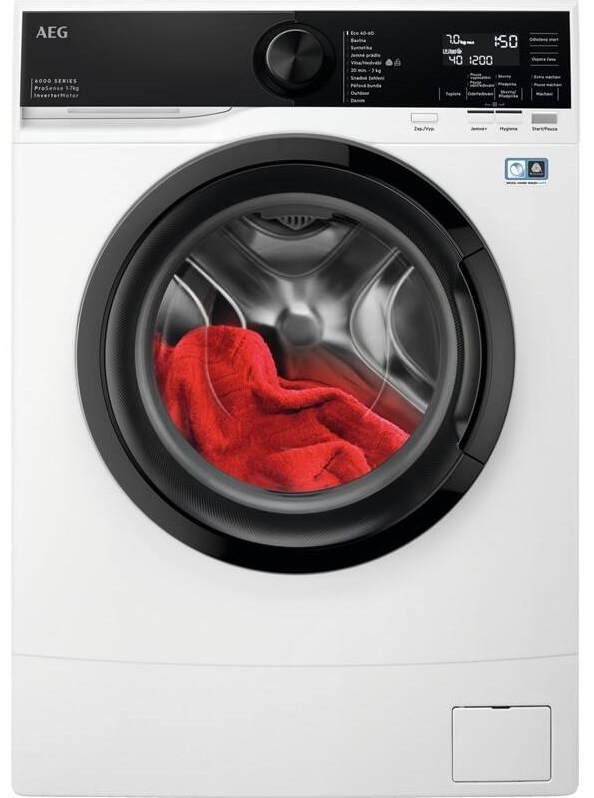 Práčka AEG ProSense™ 6000 LSR6E47DC, úzka, biela