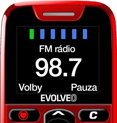 Mobilný telefón Evolveo EasyPhone červený Mobilný telefón Evolveo EasyPhone červený