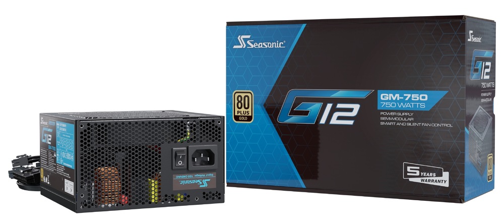 Zdroj Seasonic G12 GM-750 Gold čierny Seasonic G12 GM-750