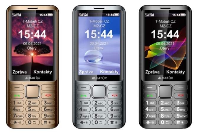 Mobilný telefón Aligator D950 Dual sim strieborný Mobilný telefón Aligator D950 Dual sim strieborný