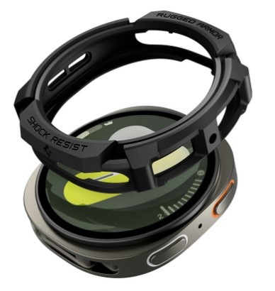 Ochranné puzdro Spigen Rugged Armor na Samsung Galaxy Watch 8 (40mm) čierny Ochranné puzdro Spigen Rugged Armor na Samsung Galaxy Watch 8 (40mm) čierny
