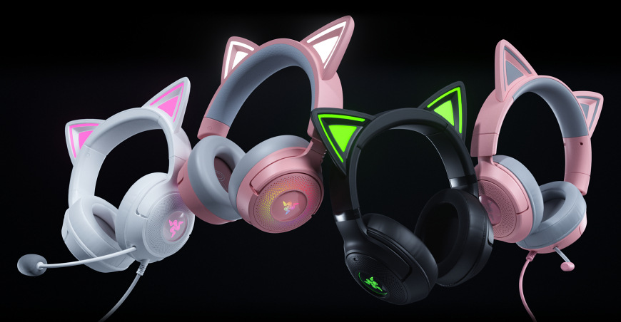 Headset Razer Kraken Kitty V3 X ružový