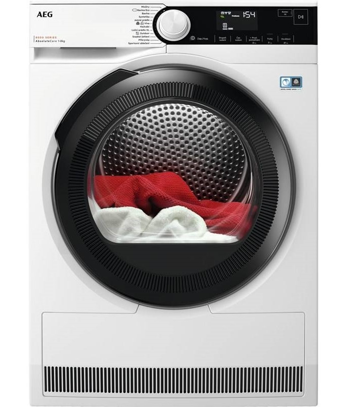 Sušička bielizne AEG AbsoluteCare® 8000 TR838P4C biela