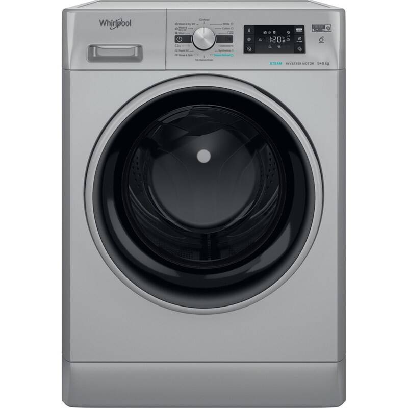Práčka so sušičkou Whirlpool FreshCare+ FFWDB 964369 SBSV EE strieborná