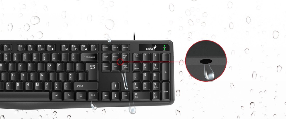 Klávesnica Genius KB-117, drôtová, copilot, USB, CZ+SK layout čierna Genius KB-117 (31310016415)