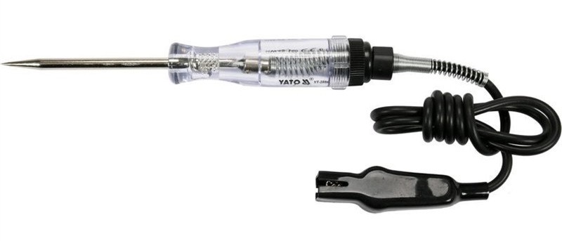Skúšačka YATO s rozsahom merania 6-12 V, LED signalizácia