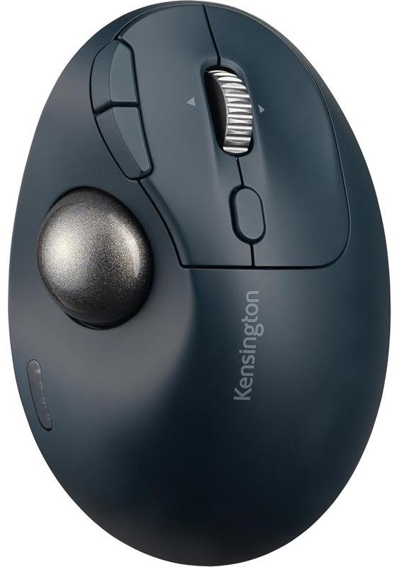 Trackball KENSINGTON Pro Fit Ergo TB550 EQ optická/7 tlačidiel/1600DPI - čierna/strieborná