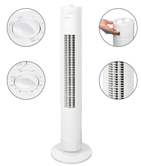 Ventilátor stĺpový Clatronic TVL 3770 WH biely Ventilátor stĺpový Clatronic TVL 3770 WH