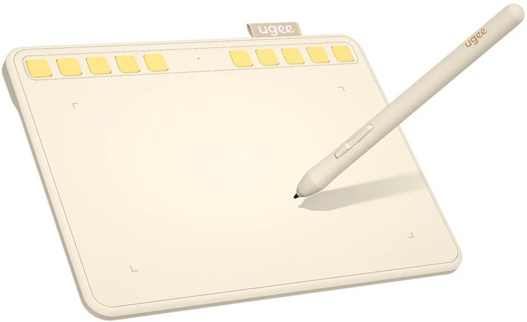 Kresliaci tablet UGEE S640, béžová farba