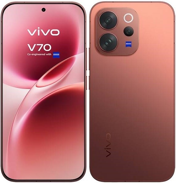 Mobilný telefón Vivo V70 5G 8 GB/256 GB v hnedom prevedení