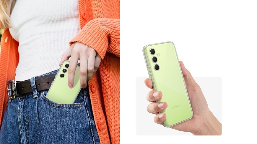 Kryt na mobil Samsung Galaxy A34 priehľadný