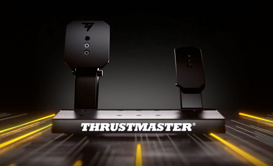 Volant Thrustmaster T818 Ferrari 488 GT3 Simulator čierny Dvojšľapkový pedálový set Thrustmaster