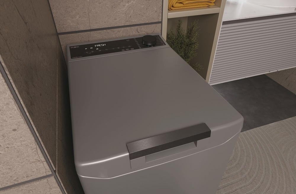 Práčka Haier THASN286TMR5-S zatvorené veko detail