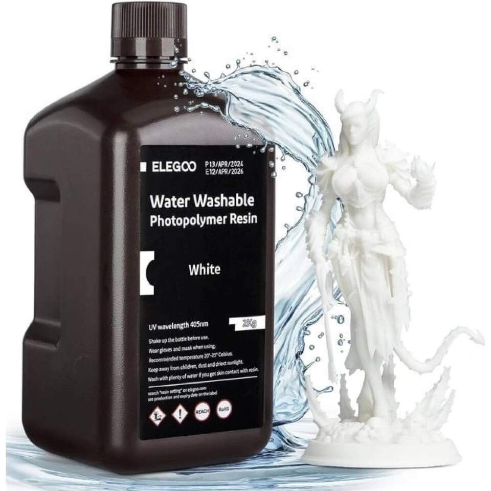UV resin Elegoo Water-washable 2kg biela UV resin Elegoo Water-washable 2kg biela