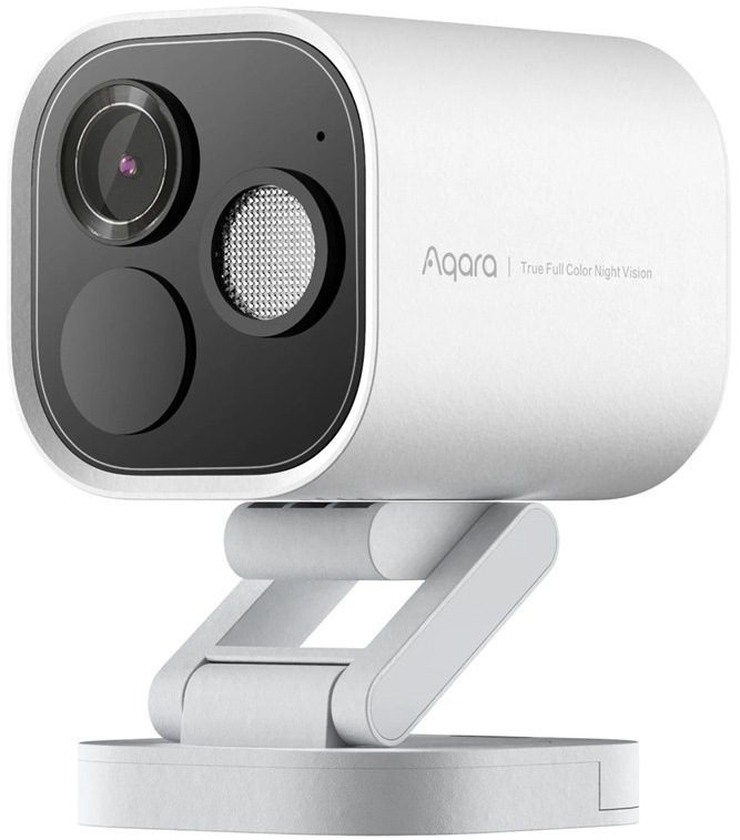 Vonkajšia bezpečnostná kamera Aqara G5 Pro s nočným videním na stojane.