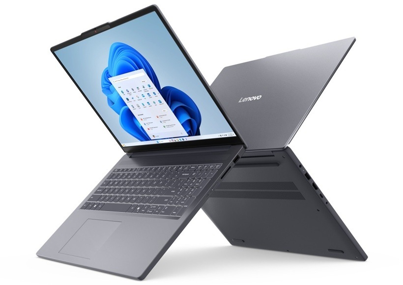 Notebook Lenovo IdeaPad Slim 3 15ARP10 sivý Detail obrázku notebooku.