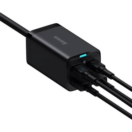 Nabíjačka do siete Baseus GaN3, 2x USB-A, 2x USB-C 100W čierna Nabíjačka do siete Baseus GaN3, 2x USB-A, 2x USB-C 100W čierna