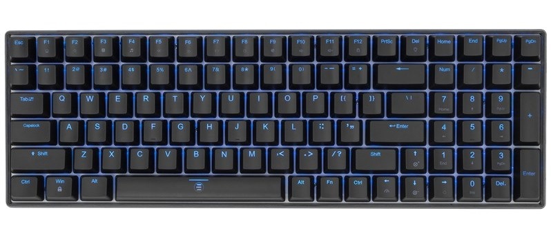 Klávesnica White Shark KATANA , US layout, Red Switch čierna/sivá