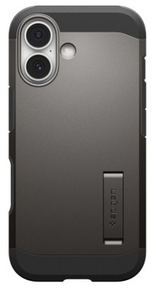 Kryt na mobil Spigen Tough Armor T MagSafe na Apple iPhone 17 sivý Kryt na mobil Spigen Tough Armor T MagSafe na Apple iPhone 17 v šedej farbe