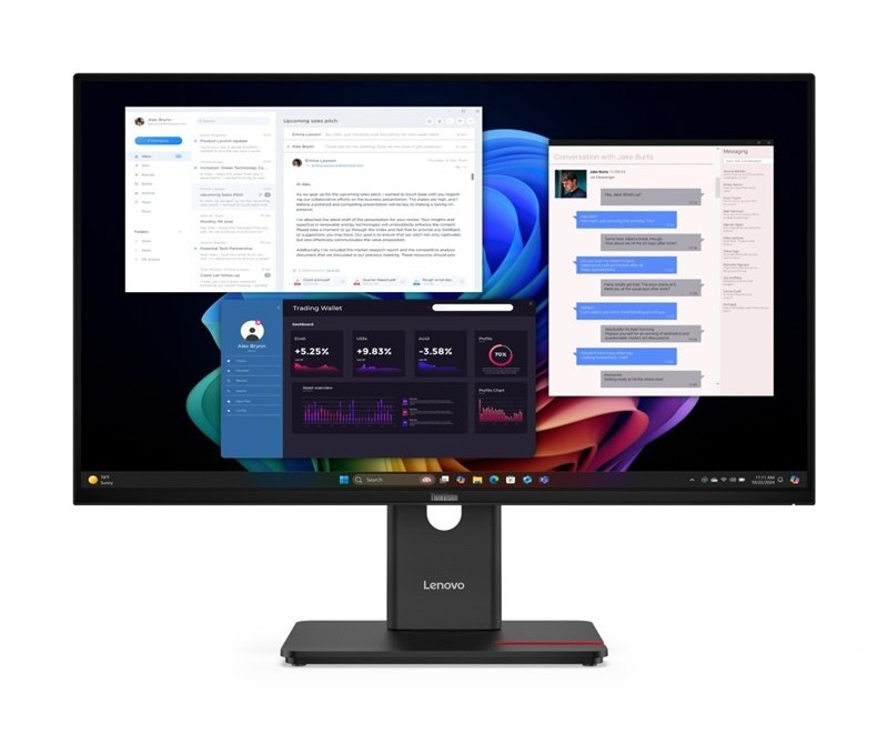 Monitor Lenovo ThinkVision T27UD-40 čierny