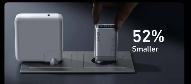 Nabíjačka do siete Anker Prime Charger 100W GaN, 2xUSB-C, 1xUSB-A strieborná Nabíjačka do siete Anker Prime Charger 100W GaN, 2xUSB-C, 1xUSB-A strieborná