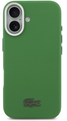Kryt na mobil Lacoste Iconic Petit Pique Metal Logo MagSafe na Apple iPhone 17 zelený Kryt na mobil Lacoste Iconic Petit Pique Metal MagSafe na Apple iPhone 17 v zelenej farbe