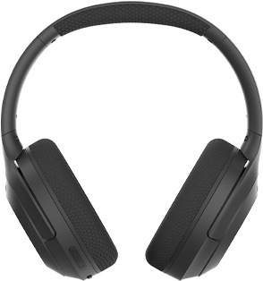 Slúchadlá A4Tech Fstyler BH220 bezdrátová skládací Bluetooth čierna Pohľad spredu na oblúkové slúchadlá A4Tech Fstyler BH220