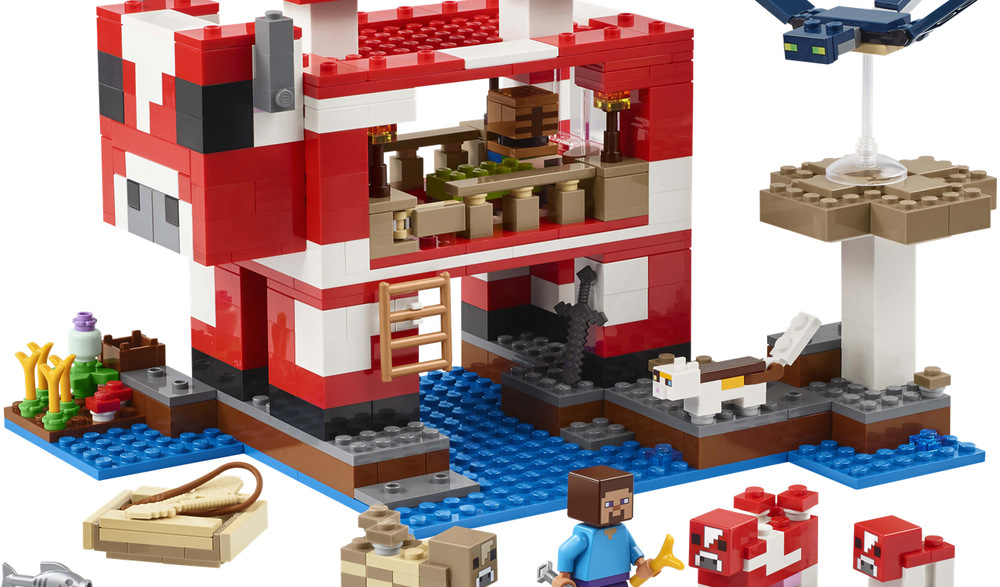 Stavebnica LEGO Minecraft prináša deťom domček v tvare krávomorky s odklápacou strechou a útulným interiérom