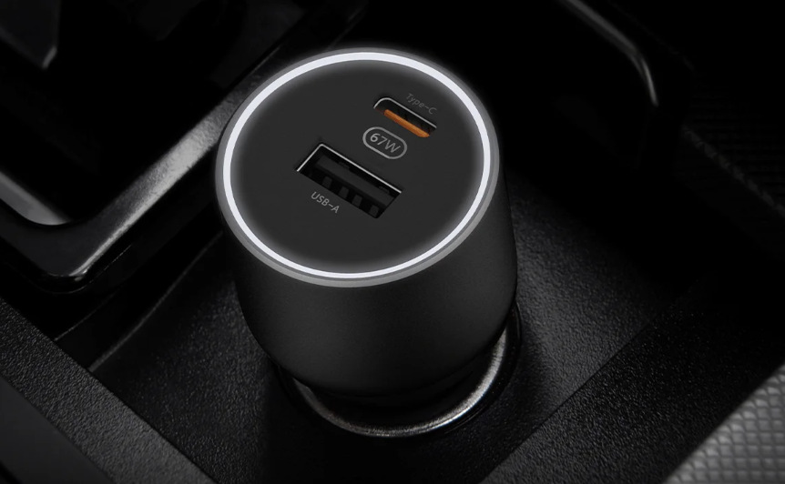 Adaptér do auta Xiaomi 67W, USB + USB-C čierny Adaptér do auta Xiaomi 67W, USB + USB-C čierny