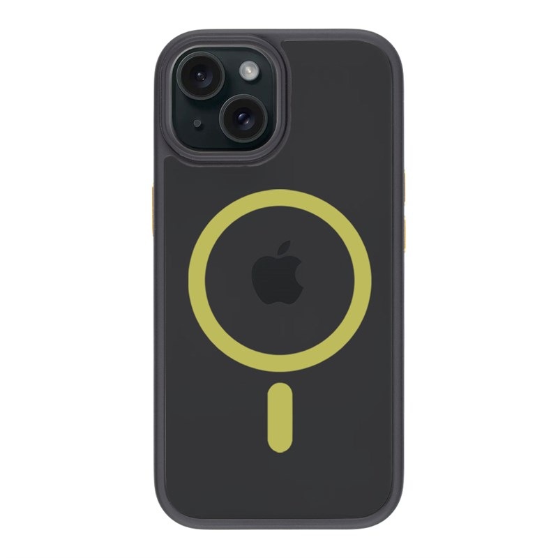 Kryt na mobil Tactical MagForce Hyperstealth 2.0 na Apple iPhone 15 čierny/žltý