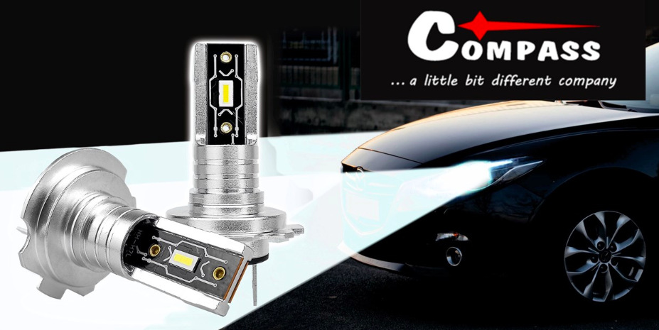 Autožiarovka Compass LED CSP chip 12V H7 2ks