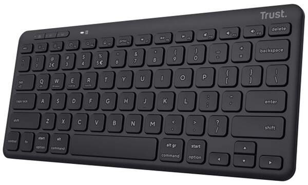 Klávesnica Trust Lyra Compact Wireless, US layout čierna