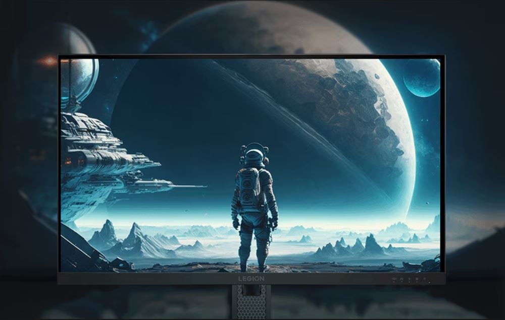 Muž na mesiaci na obrazovke Lenovo Legion 27Q-10