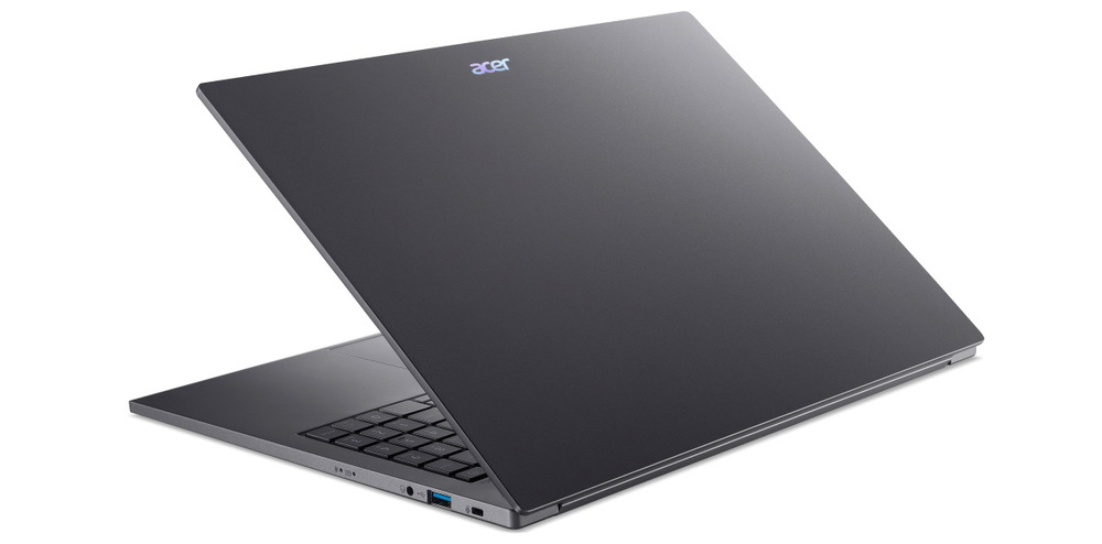 Notebook Acer Aspire 16 AI (A16-A71M-R435) sivý 512GB SSD, USB-C s Thunderbolt 4, HDMI, Wi-Fi 6E a 65Wh batéria podporia moderný pracovný štýl.