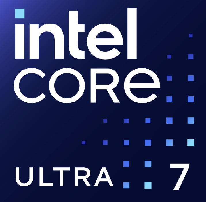 Logo procesora Intel Core Ultra 7 použitého v notebooku Lenovo Legion Pro 5 16IAX10H