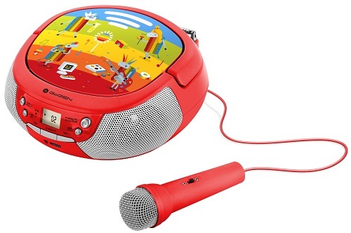 Rádioprijímač s CD GoGEN DÉČKO PŘEHRÁVAČ R červený