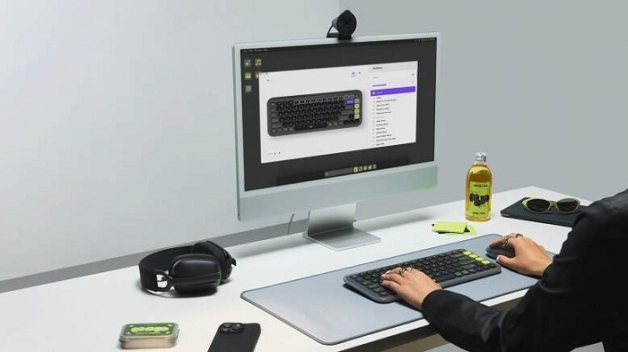 Klávesnica Logitech POP ICON, US layout fialová LOG920013074_06