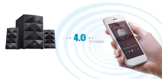 Reproduktory Fenda F&D A180X 2.1, bluetooth, rádio, USB, diaľkové ovládanie čierne Reproduktory Fenda F&D A180X 2.1, bluetooth, rádio, USB, diaľkové ovládanie čierne
