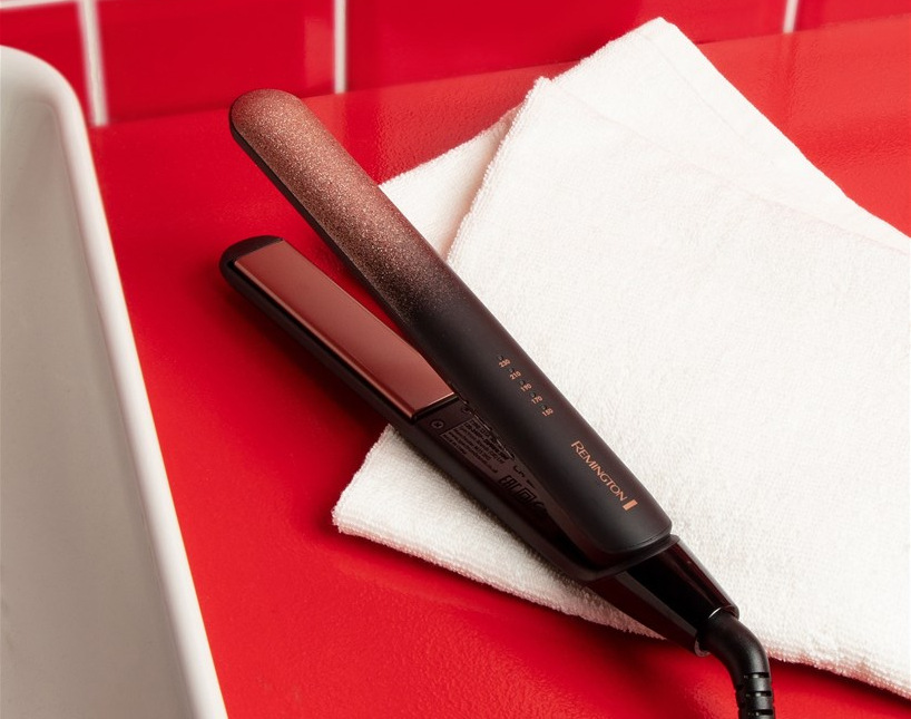 Žehlička na vlasy Remington S5305 Rose Shimmer čierna/zlatá Remington S5305 Rose Shimmer