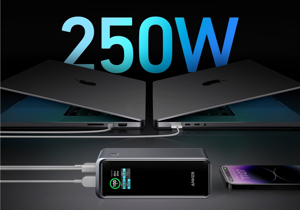 Powerbank Anker Prime, 27650 mAh, 250W čierny/sivý Anker Prime
