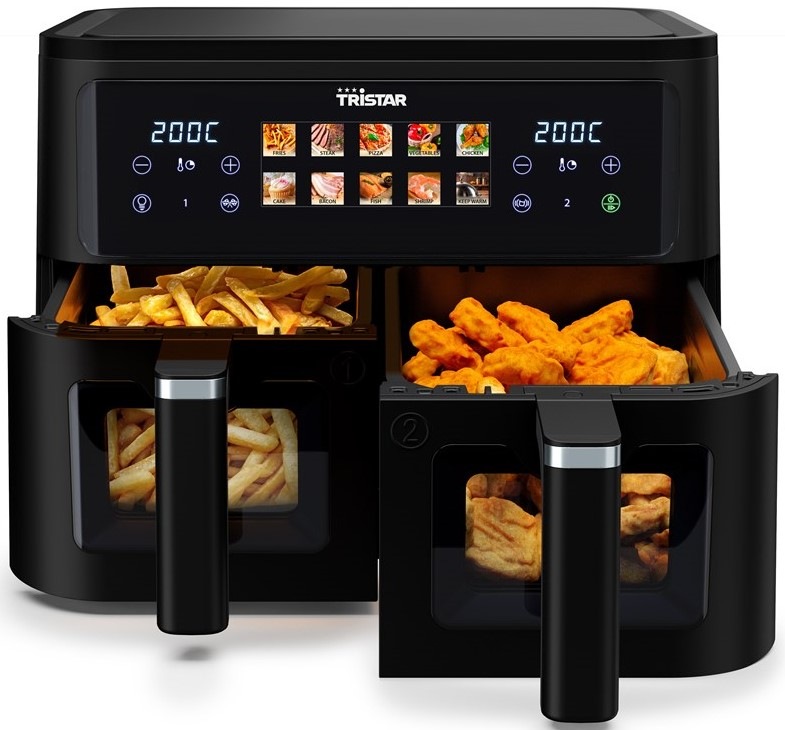 Fritéza teplovzdušná Tristar FR-9075 2x 4,5 l čierna Fritéza teplovzdušná Tristar FR-9075 2x 4,5 l čierna