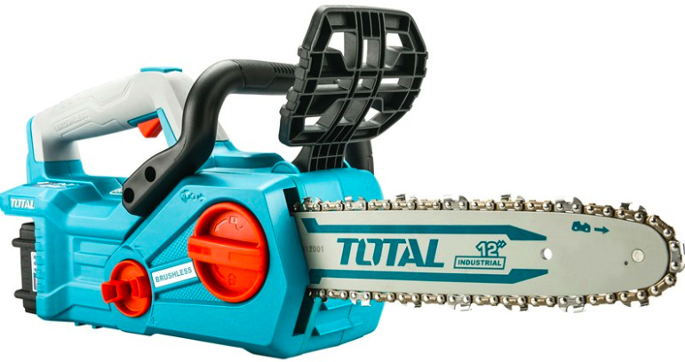 Aku reťazová píla Total Tools TGSLI201286 s lištou 340 mm, modro-čierne prevedenie