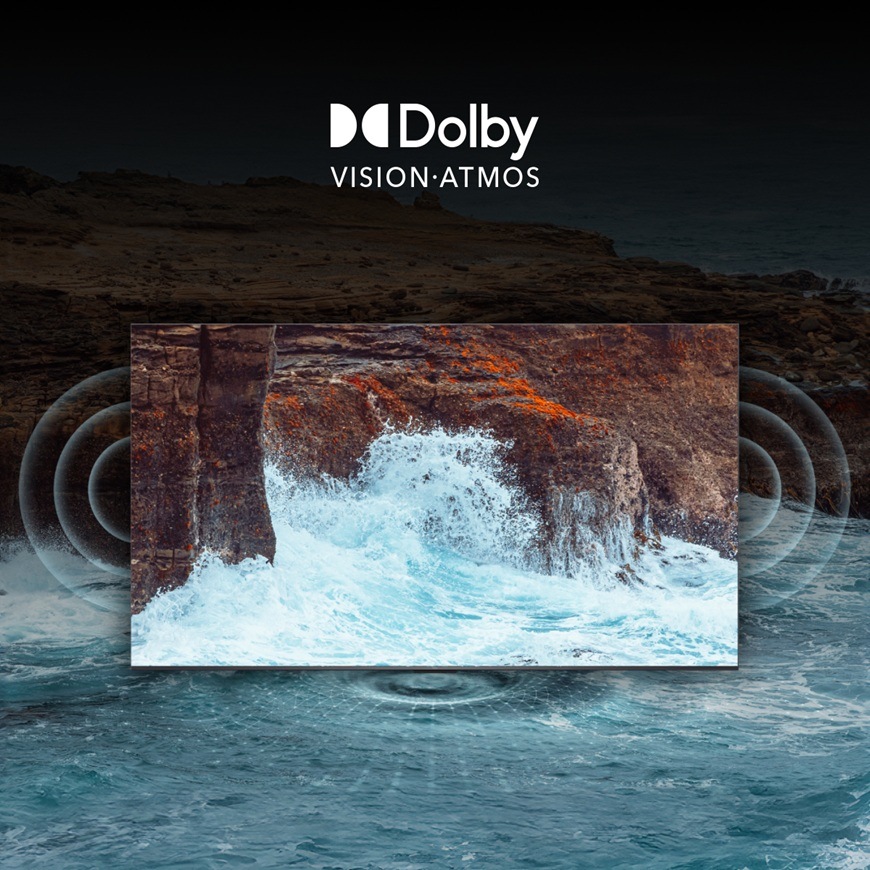Televízia TCL 55P8L s podporou Dolby Vision a Dolby Atmos, ktorá ponúka realistický obraz a priestorový zvuk pre filmový zážitok.