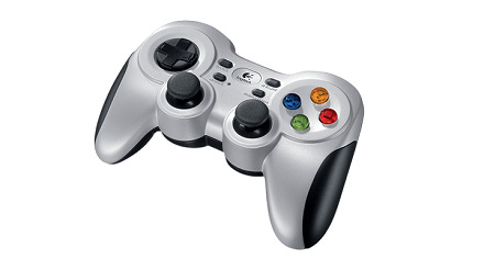 Gamepad Logitech F710 Wireless pre PC strieborný