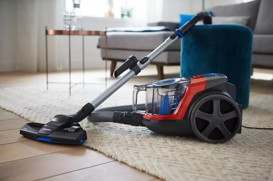 Podlahový vysávač Philips PowerPro Compact FC9330/09 červený/modrý Podlahový vysávač Philips PowerPro Compact FC9330/09 červený/modrý
