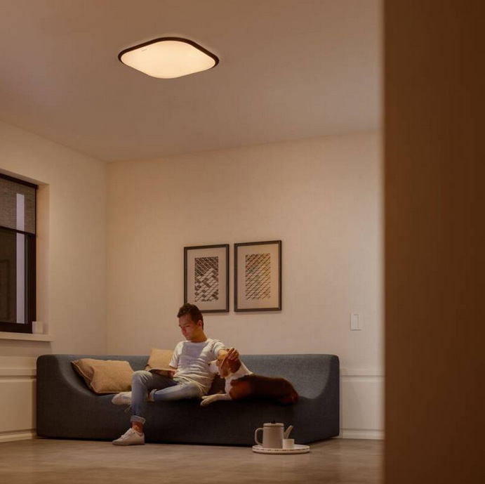 LED stropné svietidlo Philips Cavanal SQ, teplá biela biele LED stropné svietidlo Philips Cavanal SQ, teplá biela biele