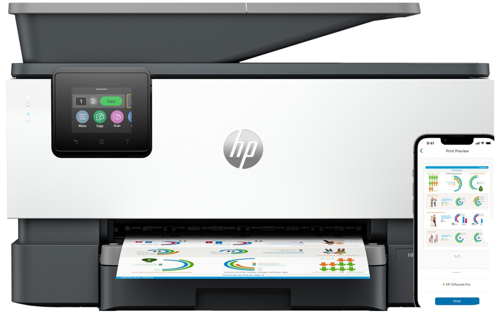 Tlačiareň multifunkčná HP OfficeJet Pro 9120e, služba HP Instant Ink sivý/biely HPP403X8B_03