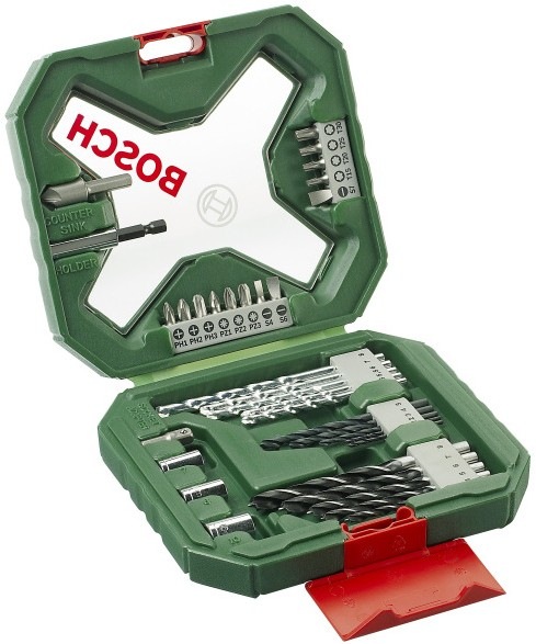 Súprava vrtákov a bitov Bosch 34 dielna X-line Classic v plastovom kufri