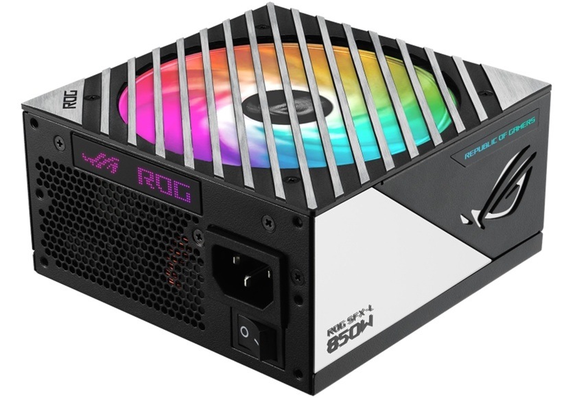 Zdroj Asus ROG Loki SFX-L 850W 80+ Platinum ARGB Detail obrázku PC zdroje.