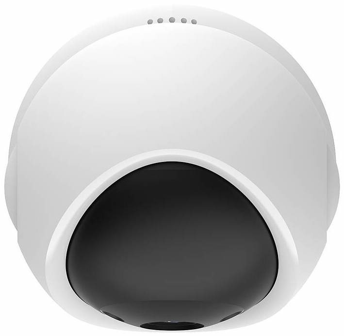 IP kamera EZVIZ H6c G1 4K biela Horný pohľad na kameru EZVIZ H6c G1 3K s čiernym krytom objektívu